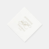 Elegante moderne minimale eenvoudige leuke feitenb servet (Hoek)