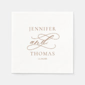 Elegante moderne minimale eenvoudige leuke feitenb servet (Voorkant)