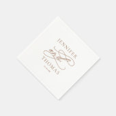 Elegante moderne minimale eenvoudige leuke feitenb servet (Hoek)