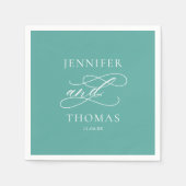 Elegante moderne minimale eenvoudige leuke feitenb servet (Voorkant)