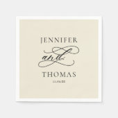 Elegante moderne minimale eenvoudige leuke feitenb servet (Voorkant)