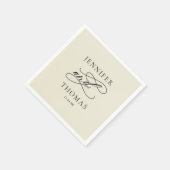 Elegante moderne minimale eenvoudige leuke feitenb servet (Hoek)