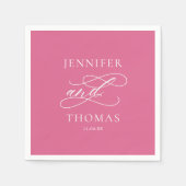 Elegante moderne minimale eenvoudige leuke feitenb servet (Voorkant)