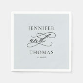 Elegante moderne minimale eenvoudige leuke feitenb servet (Voorkant)