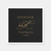 Elegante moderne minimale eenvoudige leuke feitenb servet (Voorkant)