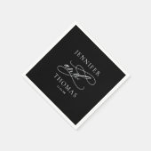 Elegante moderne minimale eenvoudige leuke feitenb servet (Hoek)