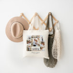 Elegante moderne minimale fotocollage bruiloft tote bag<br><div class="desc">Elegante moderne minimalistische gepersonaliseerde bruiloft fotocollage eenvoudige strakke lijnen familie cadeau canvas tas.</div>