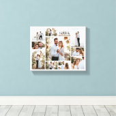 Elegante moderne minimale fotocollage eenvoudig sc canvas afdruk (Insitu (Houten vloer))