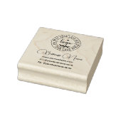 Elegante moderne minimale Logo social media handgr Rubberstempel (Stempel)