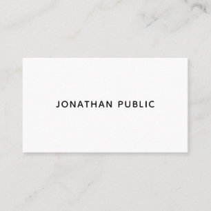 Elegante moderne minimale ontwerp handtekening mat visitekaartje