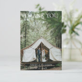 Elegante moderne minimalistische bedankkaart (Staand voorkant)