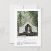 Elegante moderne minimalistische bedankkaart (Achterkant)