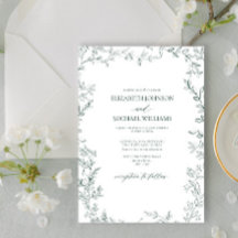 Elegante Moderne Minimalistische Blad Smaragdgroen