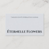 Elegante moderne minimalistische bloemist charme e visitekaartje (Voorkant)