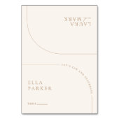 Elegante moderne minimalistische Boho bruiloft gas Kaart (Voorkant)