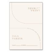 Elegante moderne minimalistische Boho bruiloft gas Kaart (Voorkant)