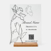 Elegante moderne minimalistische business acryl bord (Voorkant)