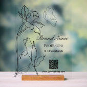 Elegante moderne minimalistische business acryl bord (Neutraal)