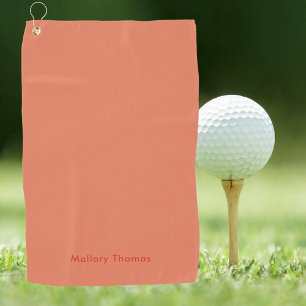 Elegante Moderne Minimalistische Chic Profgolfer Golfhanddoek