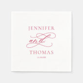 Elegante Moderne Minimalistische Eenvoudige Intere Servet (Voorkant)