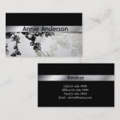 Elegante moderne minimalistische eenvoudige profes visitekaartje (Voorkant / Achterkant)