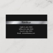 Elegante moderne minimalistische eenvoudige profes visitekaartje (Achterkant)