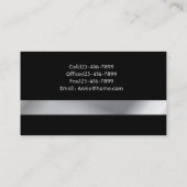 Elegante moderne minimalistische eenvoudige profes visitekaartje (Achterkant)