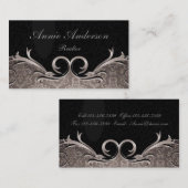 Elegante moderne minimalistische eenvoudige profes visitekaartje (Voorkant / Achterkant)