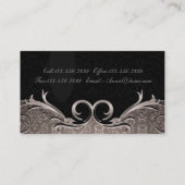 Elegante moderne minimalistische eenvoudige profes visitekaartje (Achterkant)