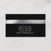 Elegante moderne minimalistische eenvoudige profes visitekaartje (Achterkant)