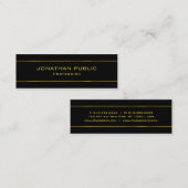 Elegante Moderne Minimalistische Eenvoudige Sjablo Mini Visitekaartje (Voorkant / Achterkant)