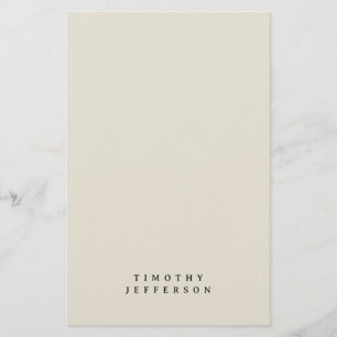 Elegante moderne minimalistische eigen naam briefpapier