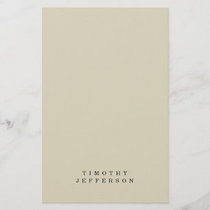 Elegante moderne minimalistische eigen naam briefpapier