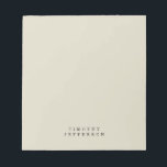 Elegante moderne minimalistische eigen naam notitieblok<br><div class="desc">Deze sjabloon kan worden aangepast aan alle professionele beroepen. Eenvoudige bewerkingsprogramma's. Verschillende Types en Grootten,  de Keuzen van de Kleur en van de Doopvont.</div>