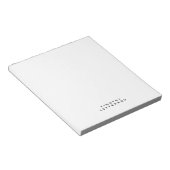 Elegante moderne minimalistische eigen naam notitieblok (Schuin)