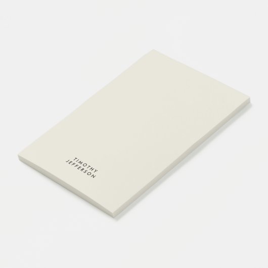 Elegante moderne minimalistische eigen naam post-it® notes (Schuin)