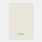 Elegante moderne minimalistische eigen naam post-it® notes (Voorkant)
