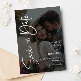 Elegante moderne minimalistische foto save the date