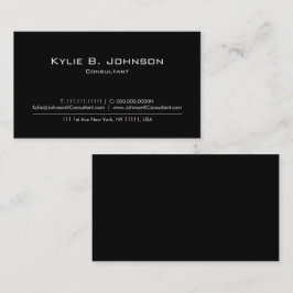 Elegante moderne minimalistische gepersonaliseerde visitekaartje