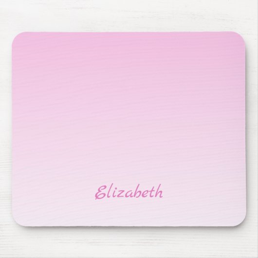 Elegante moderne minimalistische gradiënt roze omb muismat (Voorkant)