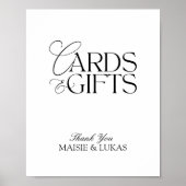 Elegante moderne minimalistische Kaarten en gesche Poster