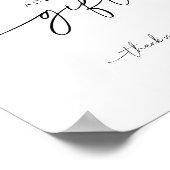 Elegante moderne minimalistische Kaarten en gesche Poster (Hoek)