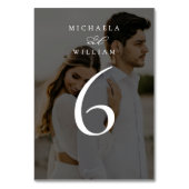 Elegante moderne minimalistische kalligrafie bruil kaart (Achterkant)