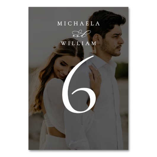 Elegante moderne minimalistische kalligrafie bruil kaart (Achterkant)