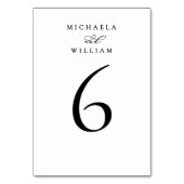 Elegante moderne minimalistische kalligrafie bruil kaart (Voorkant)