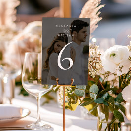 Elegante moderne minimalistische kalligrafie bruil kaart