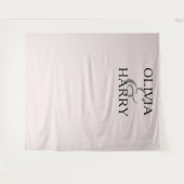 Elegante moderne minimalistische namen bruiloft ac wandkleed (Voorkant (horizontaal))