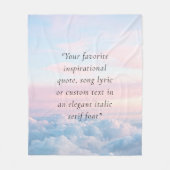 Elegante moderne minimalistische offerte op maat fleece deken (Voorkant)