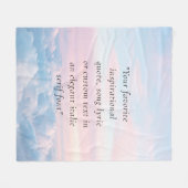 Elegante moderne minimalistische offerte op maat fleece deken (Voorkant (Horizontaal))