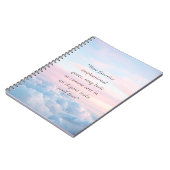 Elegante moderne minimalistische offerte op maat notitieboek (Linkerzijde)